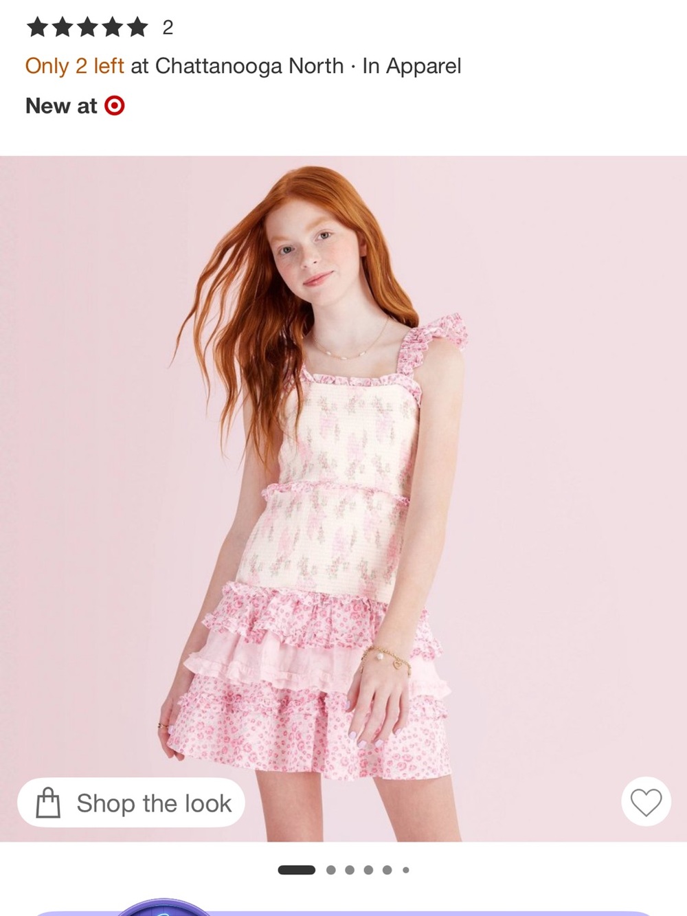 💝Love Shack Fancy💝 x Target Rose Pink Floral Girls Dress